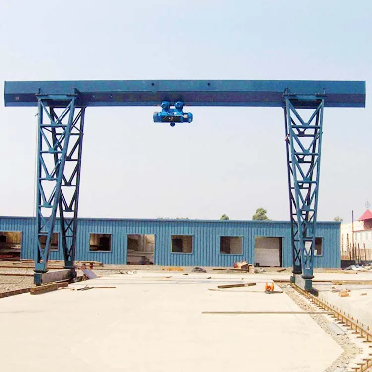Truss Type Single Girder and beam Gantry or Goliath or Frame Crane with Electric Hoist