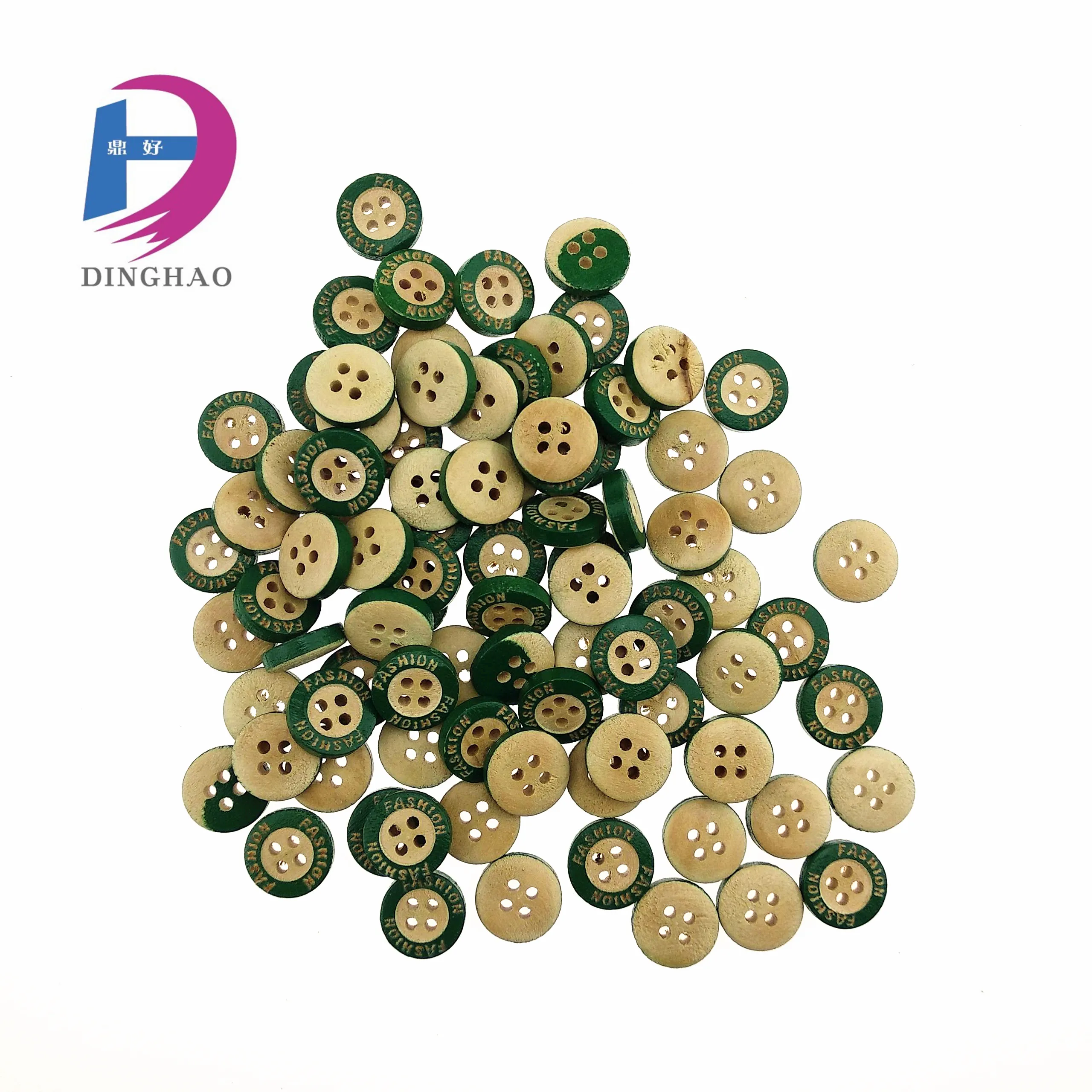 10mm 1cm round four hole wooded mini button for shirt