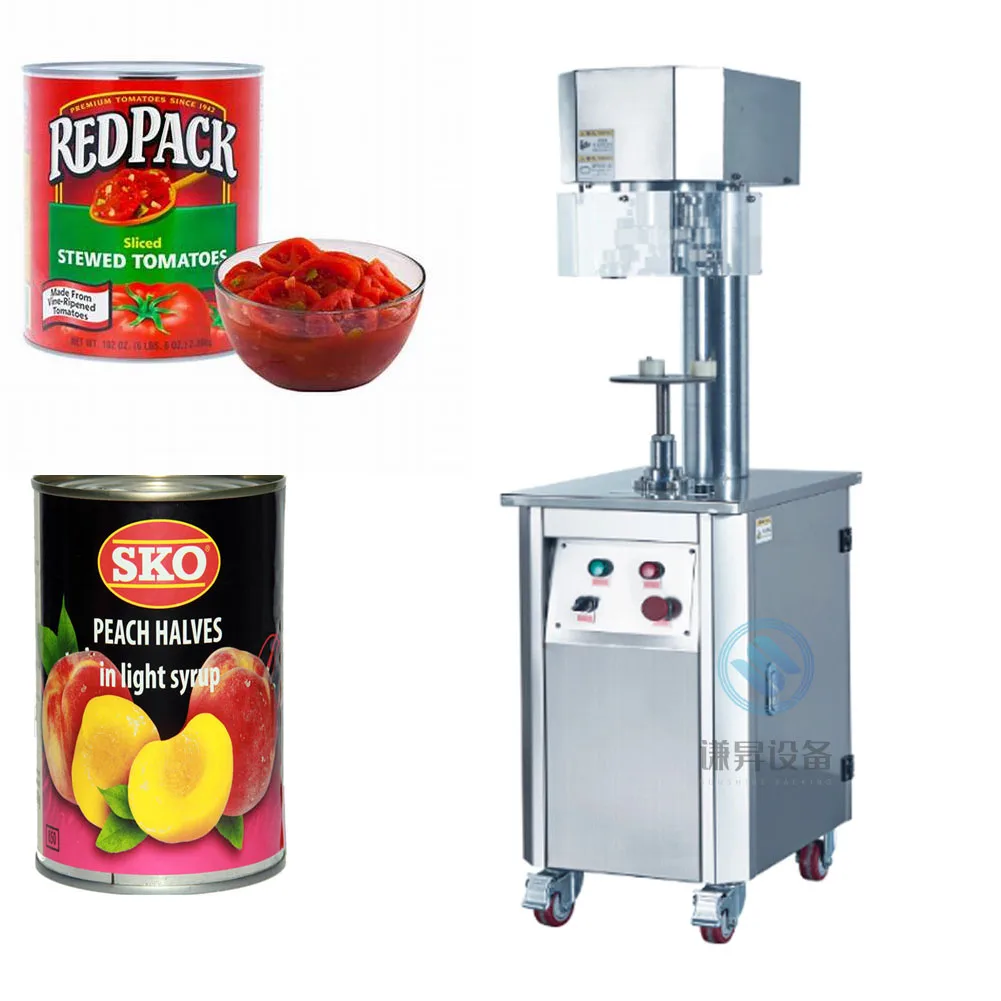 Manual Canned Yellow Peach Strawberry in Syrup Canning Machine