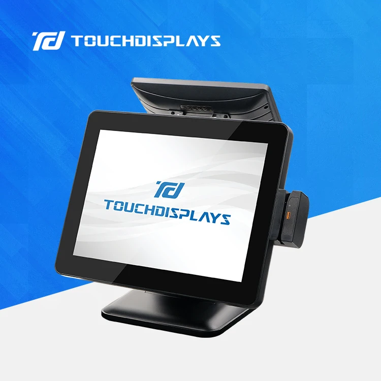 15 Inch Cash Register Retail Store Touch Screen Terminal Payment Restaurant Machine All In One Pos Bank Stand Pos Systems