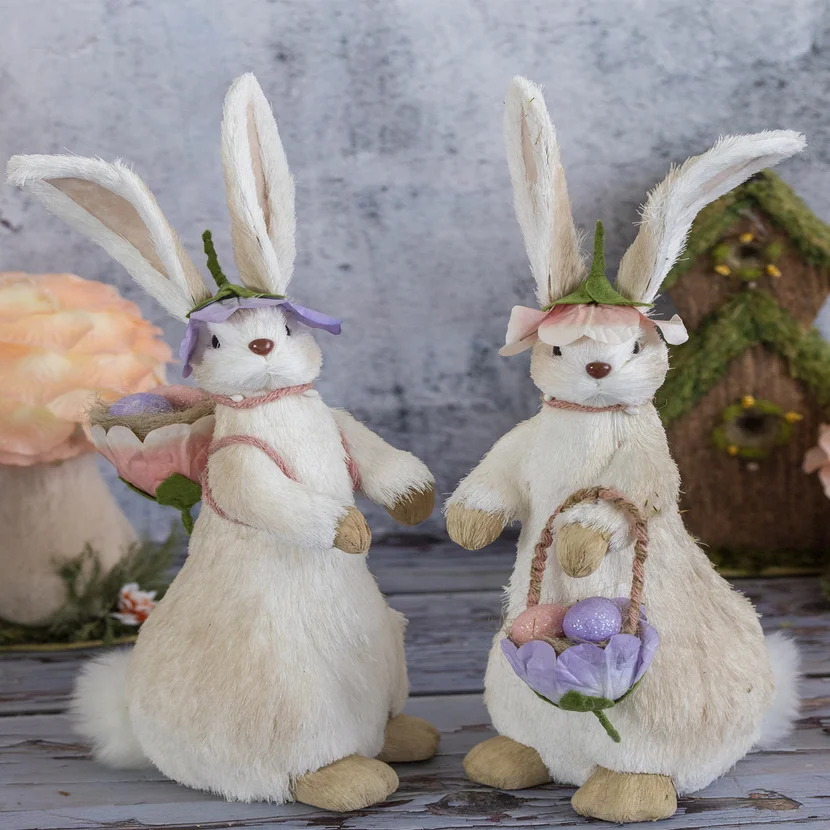 
2021 Handmake Decorated Easter Bunny Home Decoration Easter Craft 