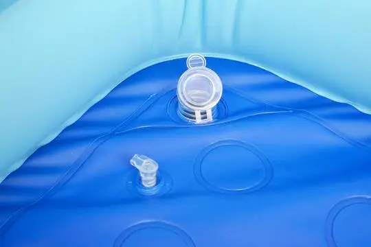 New elephant pattern 3 ring rectangle baby bathing pool PVC outdoor spa pool bathtub inflatable water play  kids swimming pool