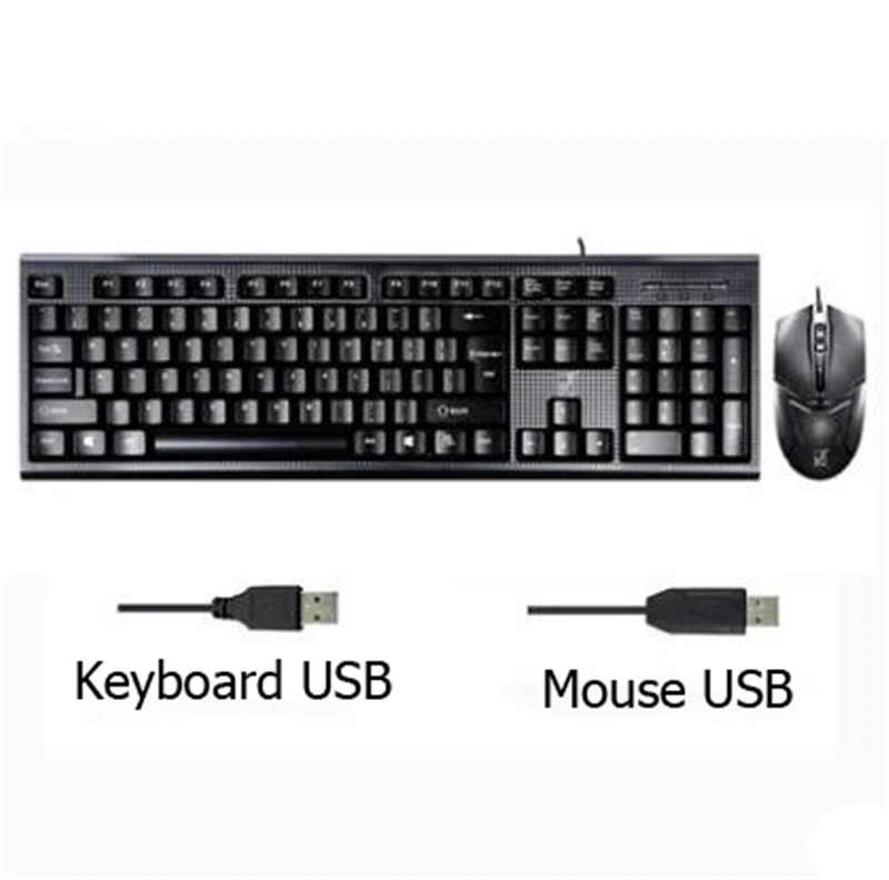  Q9 USB 2 0 Проводная Водонепроницаемая клавиатура с 104 клавишами мышь комбо для дома офиса Настольный компьютер плоская игровая