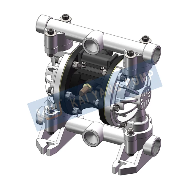Polypropylene Small Dosing Pump Pneumatic Double Diaphragm Strong Conveying Capacity Good Self-Priming Ability