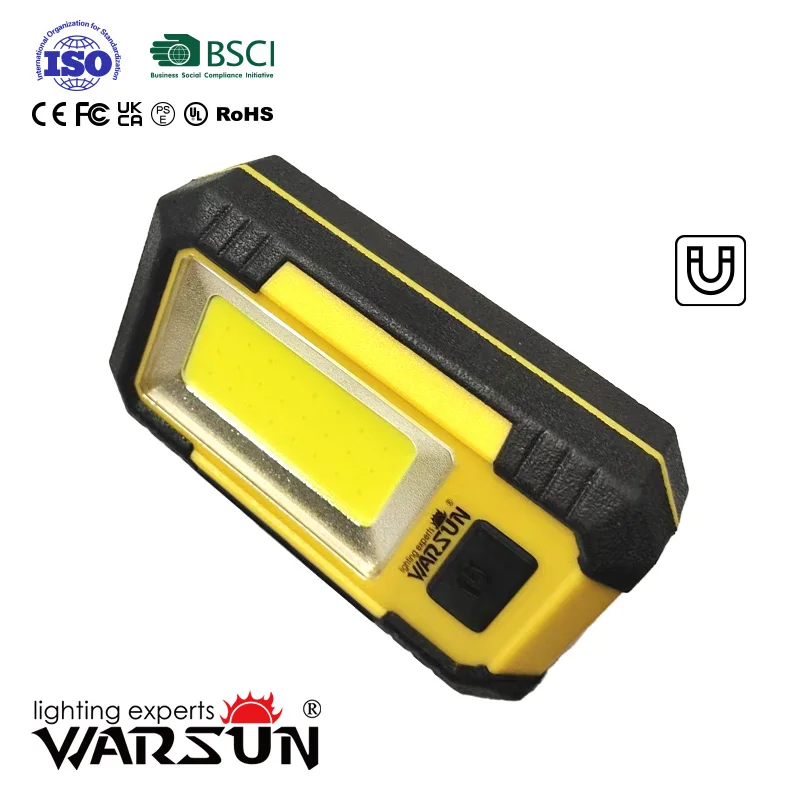 WARSUN Y36 Outdoor Multi-purpose COB high lumen 1200lm Foldable waterproof IPX6 power bank magnetic Rechargeable Work Light