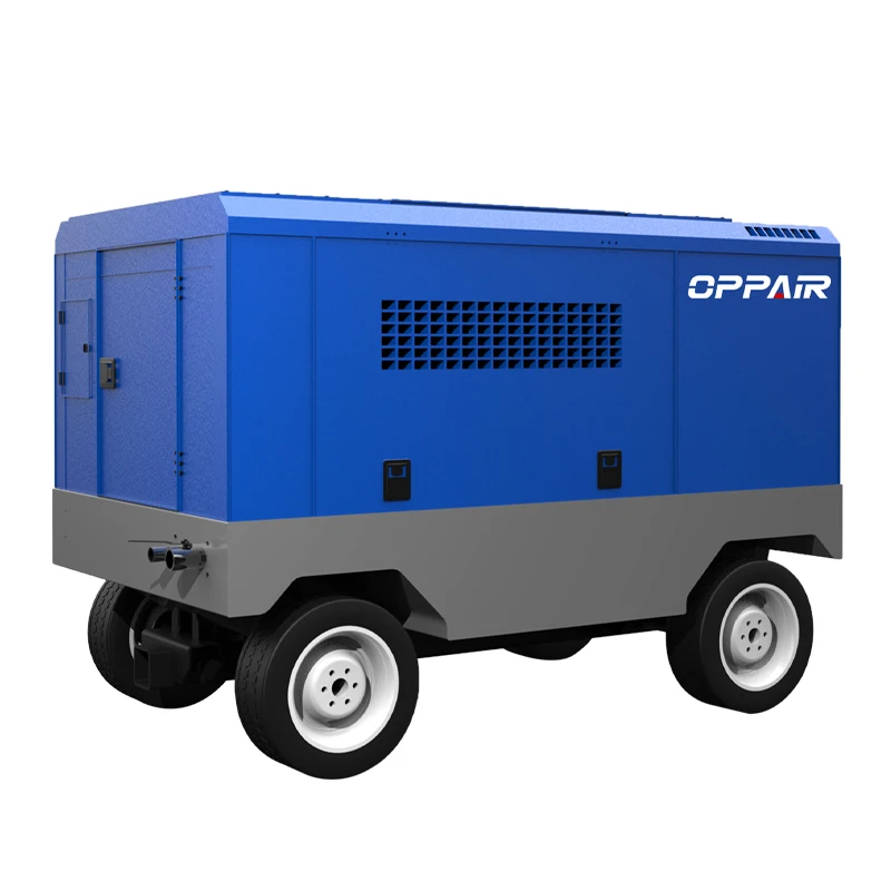 Diesel Screw 13Bar High Pressure Air Compressor For Water Well Drilling Diesel Air Compressor Screw