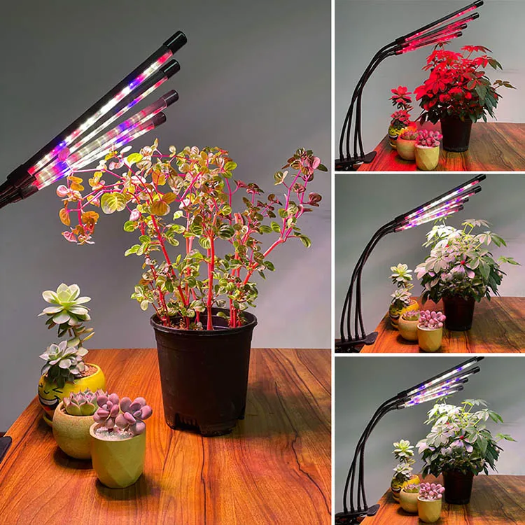 Newest Hot Sell 4 Heads 20w Full Spectrum Indoor Garden Plant Light Clip Led Grow Light