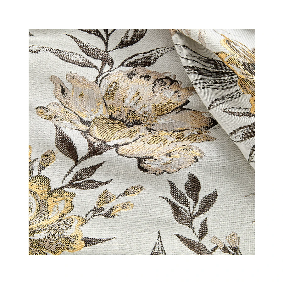 Factory Wholesale High Quality Blackout Jacquard Fabric Elastic Curtain Fabric