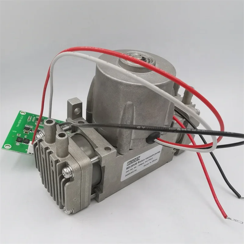 High Flow 80LPM High Pressure 8 Bar 24V BLDC Double Head Dual-Head Mini Piston Air Compressor Pump