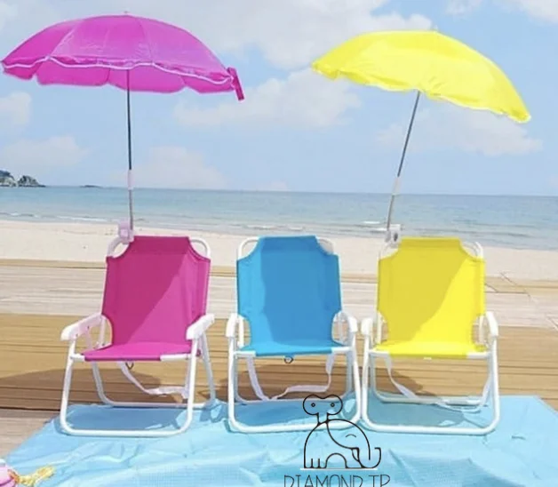 
Customized outdoor large leisure sunshade folding chair for children 