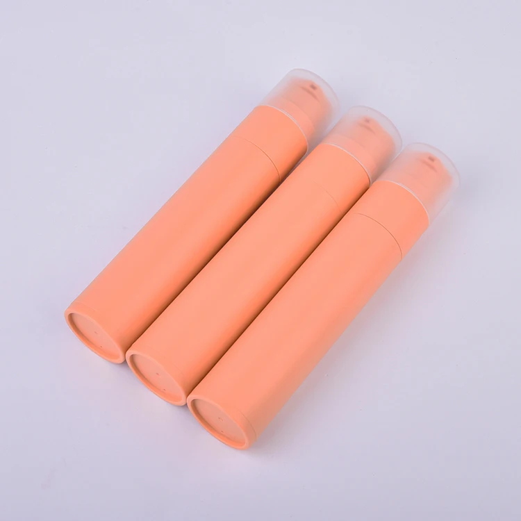 Custom Empty Plastic Colorful Cosmetic Packaging PP Airless lotion Pump Bottles Toothpaste Vacuum Tube