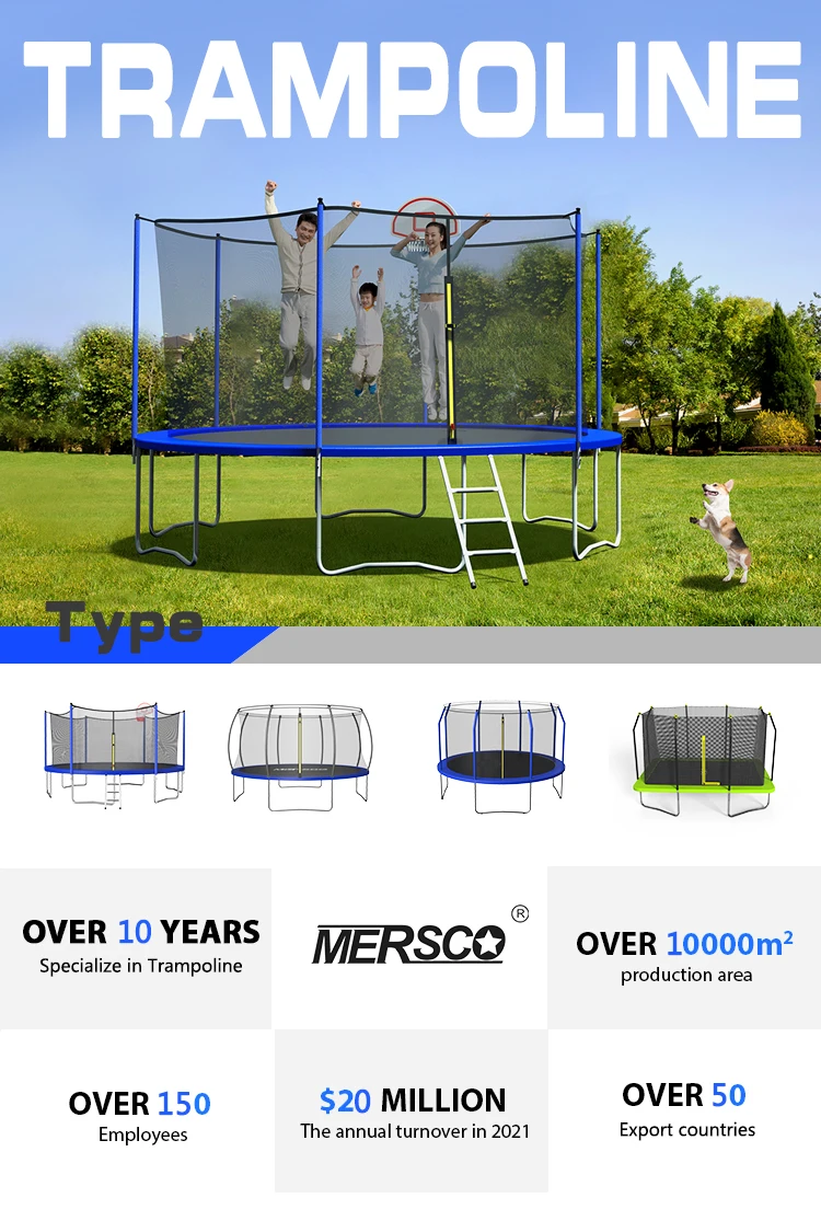 China Factory Large Sized Trampoline Wholesale For Children Home Trampoline Outdoor