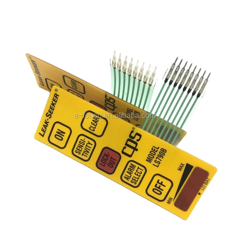 Glossy finish custom membrane switch keypad