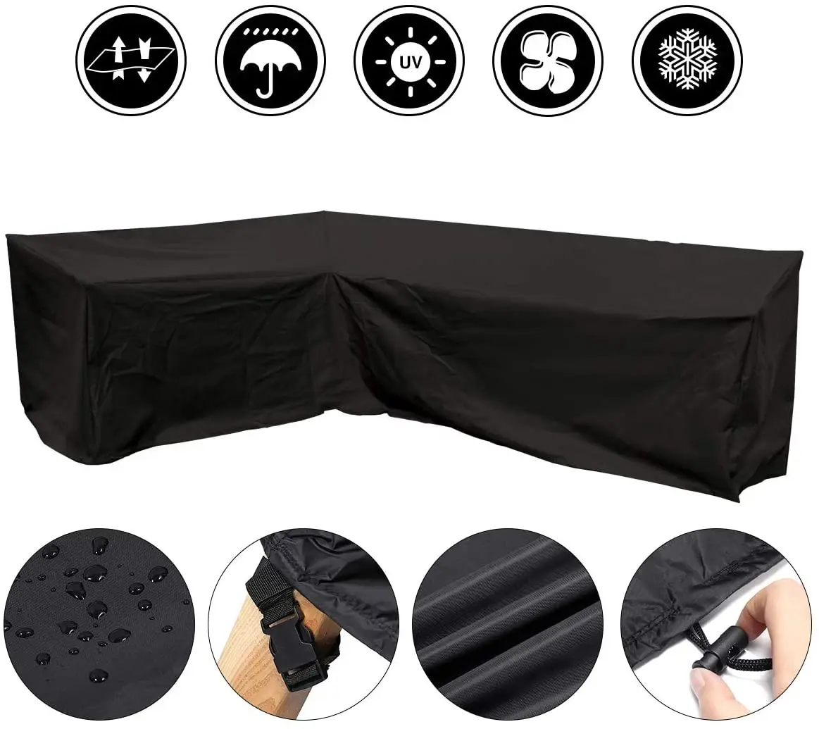 Waterproof dust-proof garden set patio chair single sofa protector outdoor furniture lounge cover