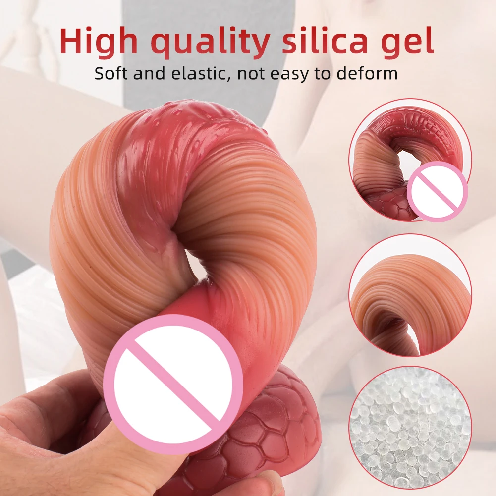 China Factory Wholesale Skin Feeling Realistic Soft Sexy Huge Dildo For Female Masturbator