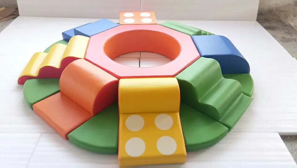 honeycomb maze indoor soft slide playground kids soft play equipment