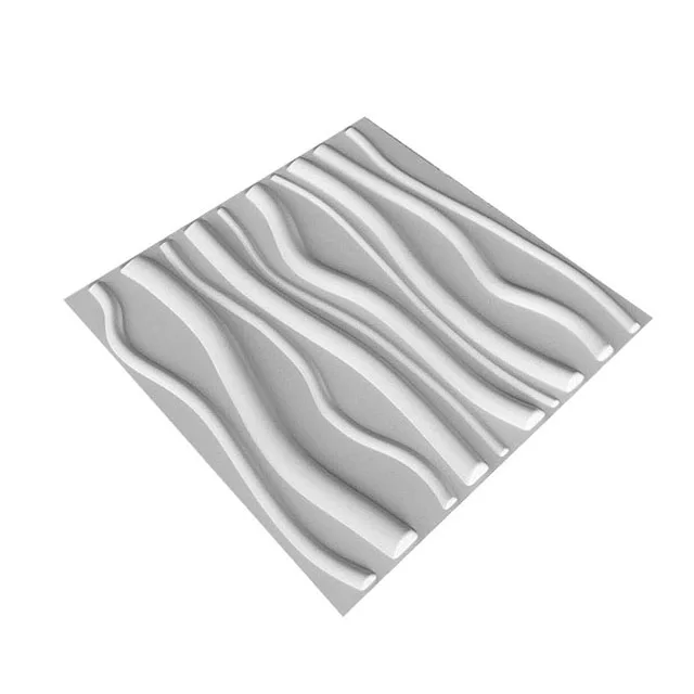 Easy installation white pvc 3d wall Panel/Sticker durable 3d pvc wallpaper for interior decor