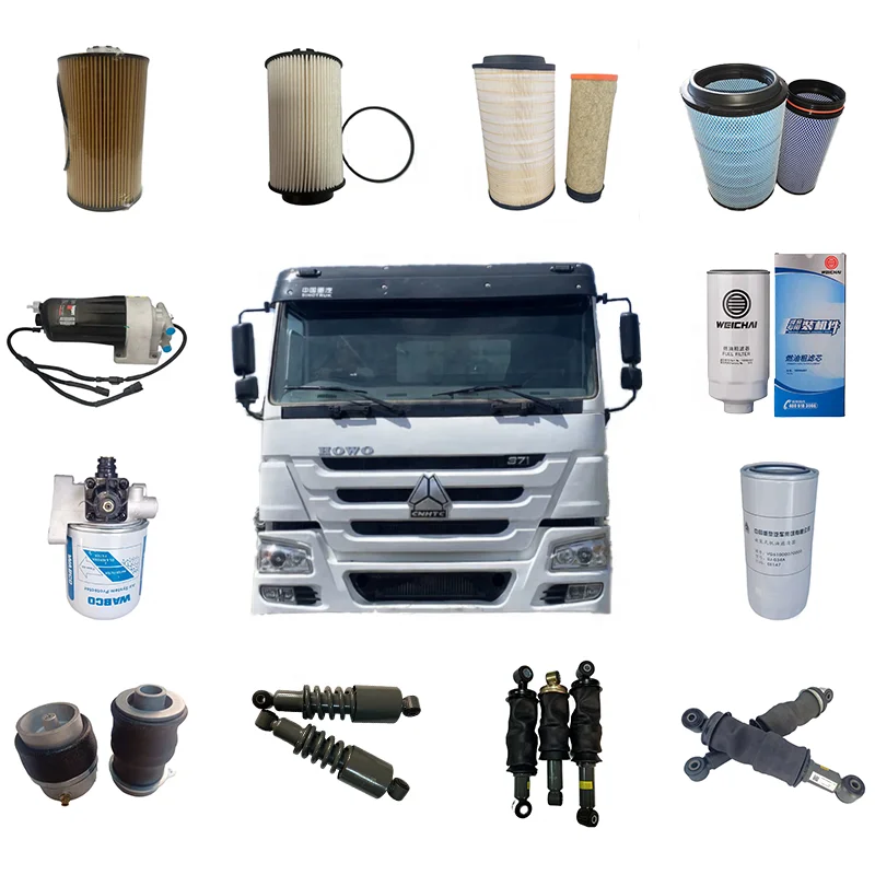Sinotruk HOWO 371 336  A7 Truck Spare Parts Weichai WD615 WP6  Diesel Engine JX0818 Filter Element Oil Filter VG61000070005