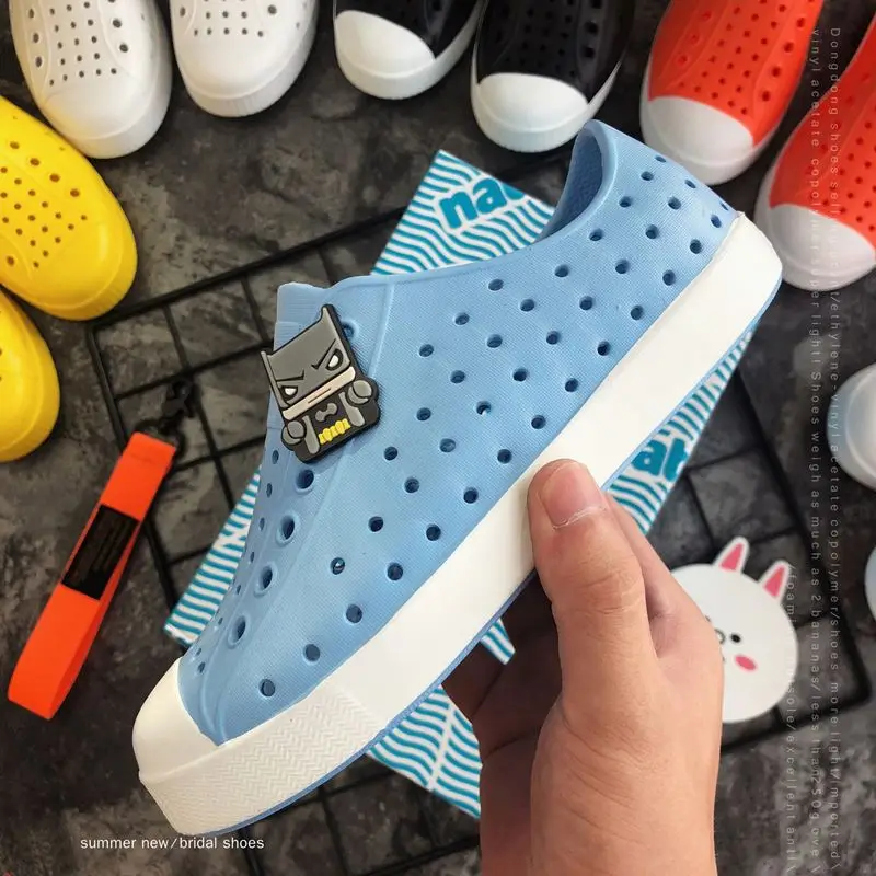 Factory Sale Urban Holes Hollow Out Eva Upper Slip On Native Sneaker Women Casual Garden Shoes For Girls Boys Kids