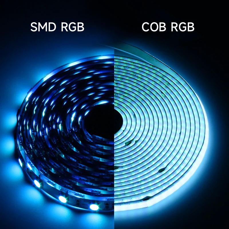 RGB COB LIGHT DC12/24 В шириной 8 мм 576led/m IP20 5 м/roll Светодиодные полосы светодиодной ленты Cob освещение