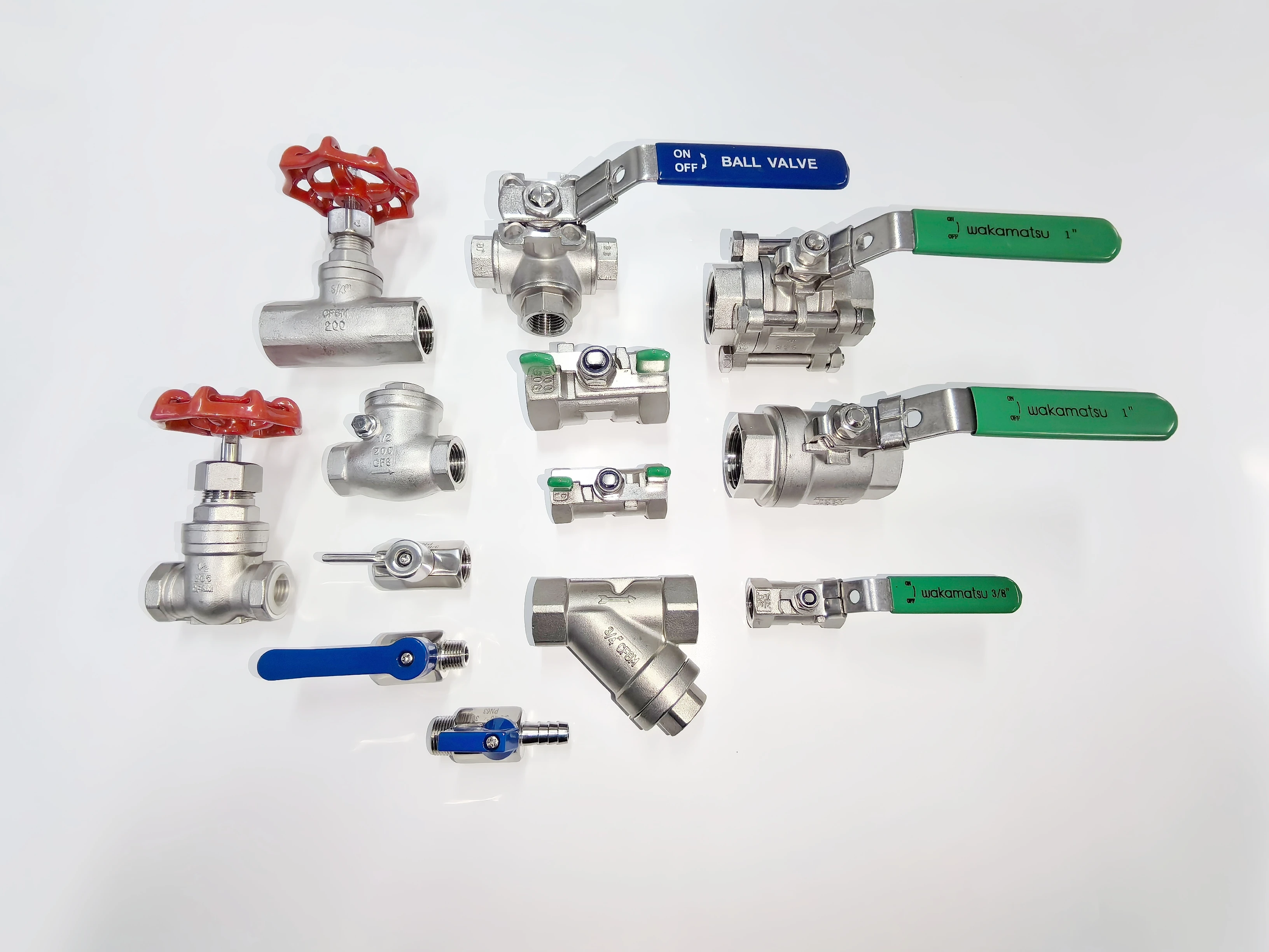 WAMAKASTU OEM 1/4 Water Steam Air Oil Gas stainless steel 1inch Female male threaded 3 way Manual ball valve long handle
