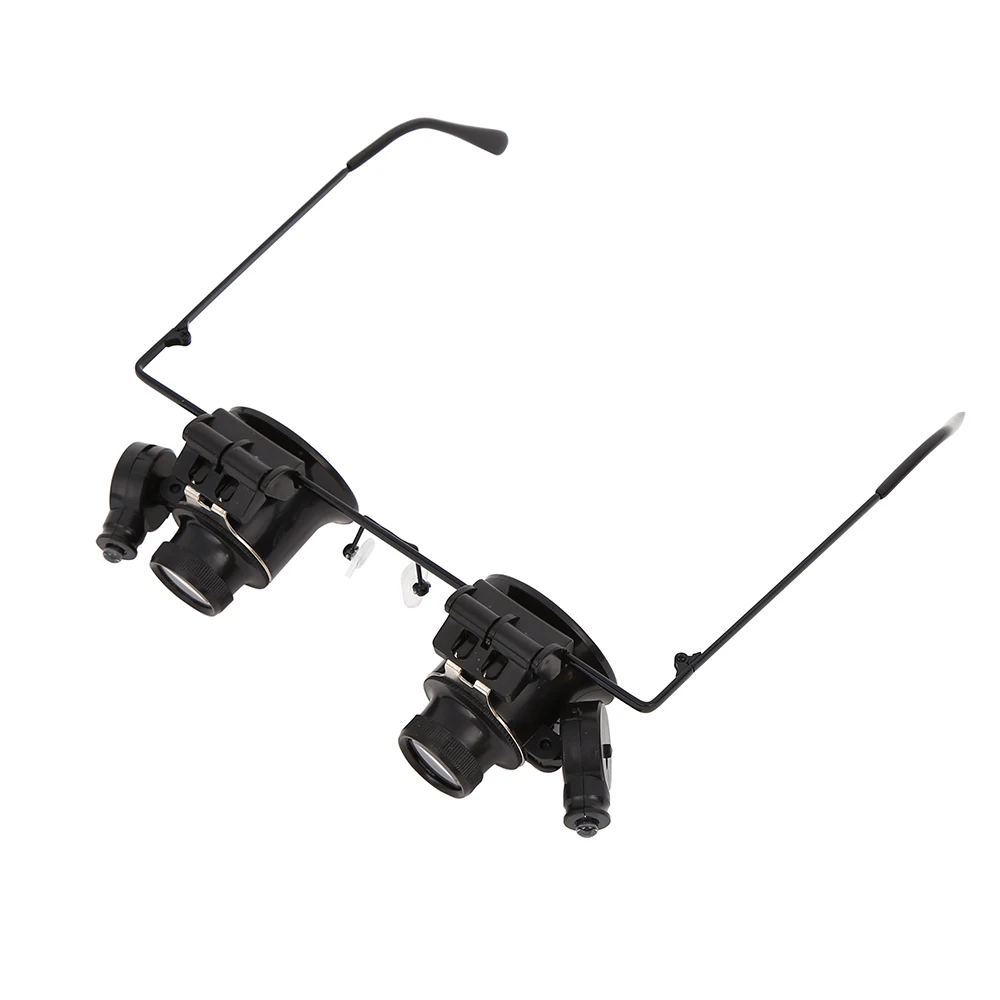 
20x Glasses Type Watch Repair Loupe Watch Repair Magnifier Led Light 