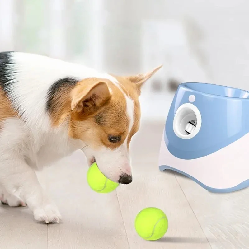 Wholesale Outdoor Pet Automatic Tennis Ball Launcher Dog Training Toys Interactive Fetch Throwing Ball Machine