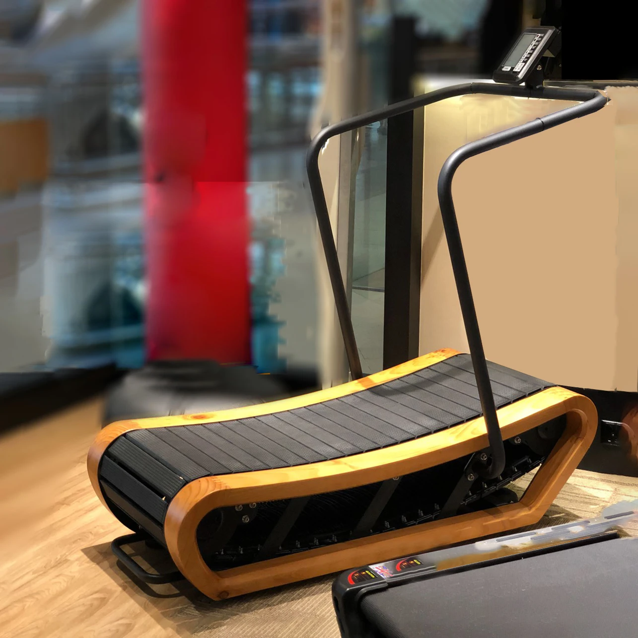 Unpowered Treadmill Factory Price Commercial/Home/Gym Cardio Treadmill  No motor Treadmill Curve Wood curved treadmill