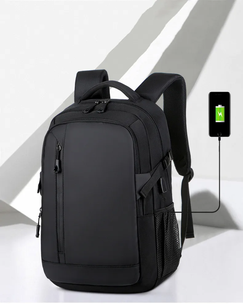 Business Travel Anti Theft Durable Computer Bag  with USB Charging Port Water Resistant College School Laptops Backpacks for Men