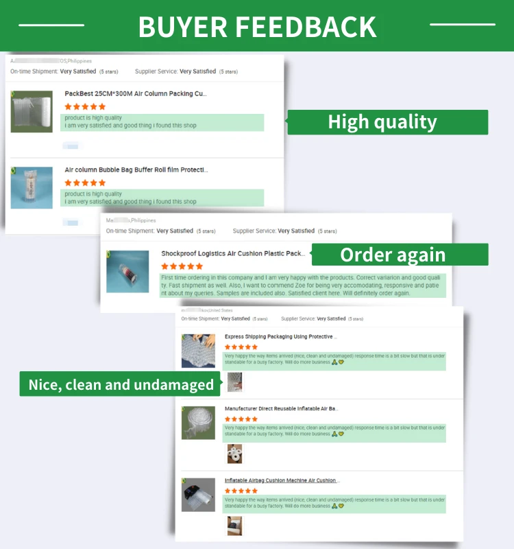 air tube bag packing machine