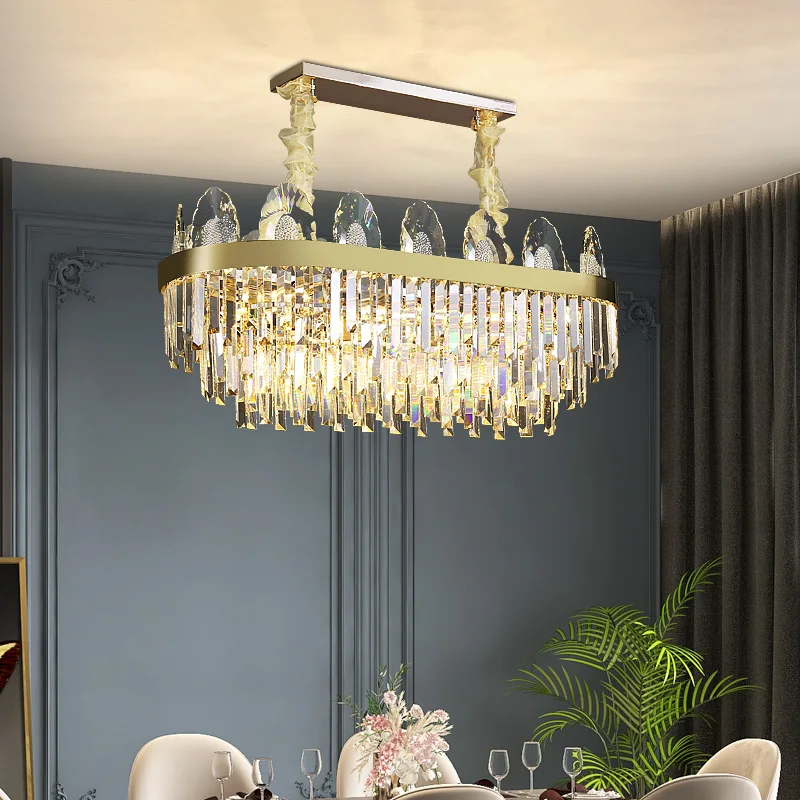 High Grade Modern Golden E14 Customized Large 40w Indoor Villa Hotel Luxury Crystal Led Chandelier Lamp