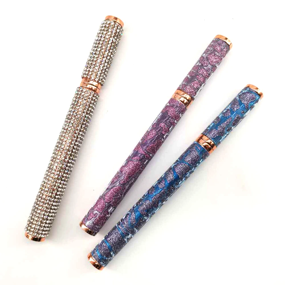 2021 New Arrivals Waterproof Glitter Color Magic Eyeliner Private Label Adhesive Eyeliner Glue Pen For 3D Mink Eyelashes
