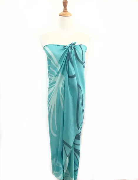 США Гавайский низкий минимальный заказ напечатанный на заказ 70x45 дюймов 100% вискоза пляжный саронг Парео Пляжная одежда Пляжная накидка