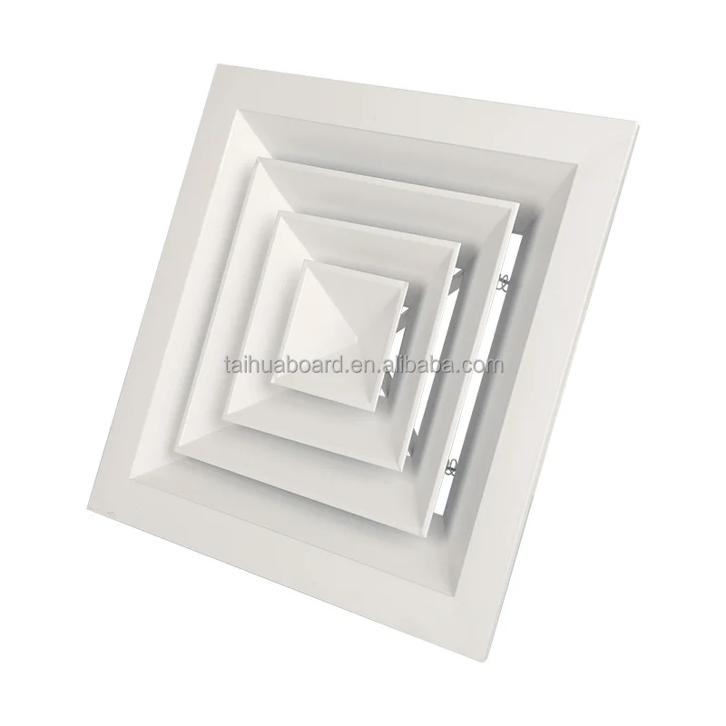 HVAC system supply ceiling air diffuser aluminum supply square air diffuser