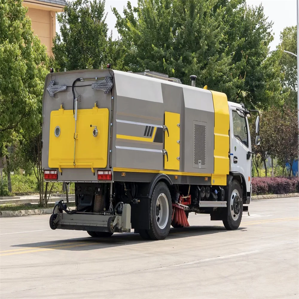 new 5 cubic 6 cubic dust removal vacuum pump vacuum cleaner 5000L 6000L road sweeper vacuuming truck