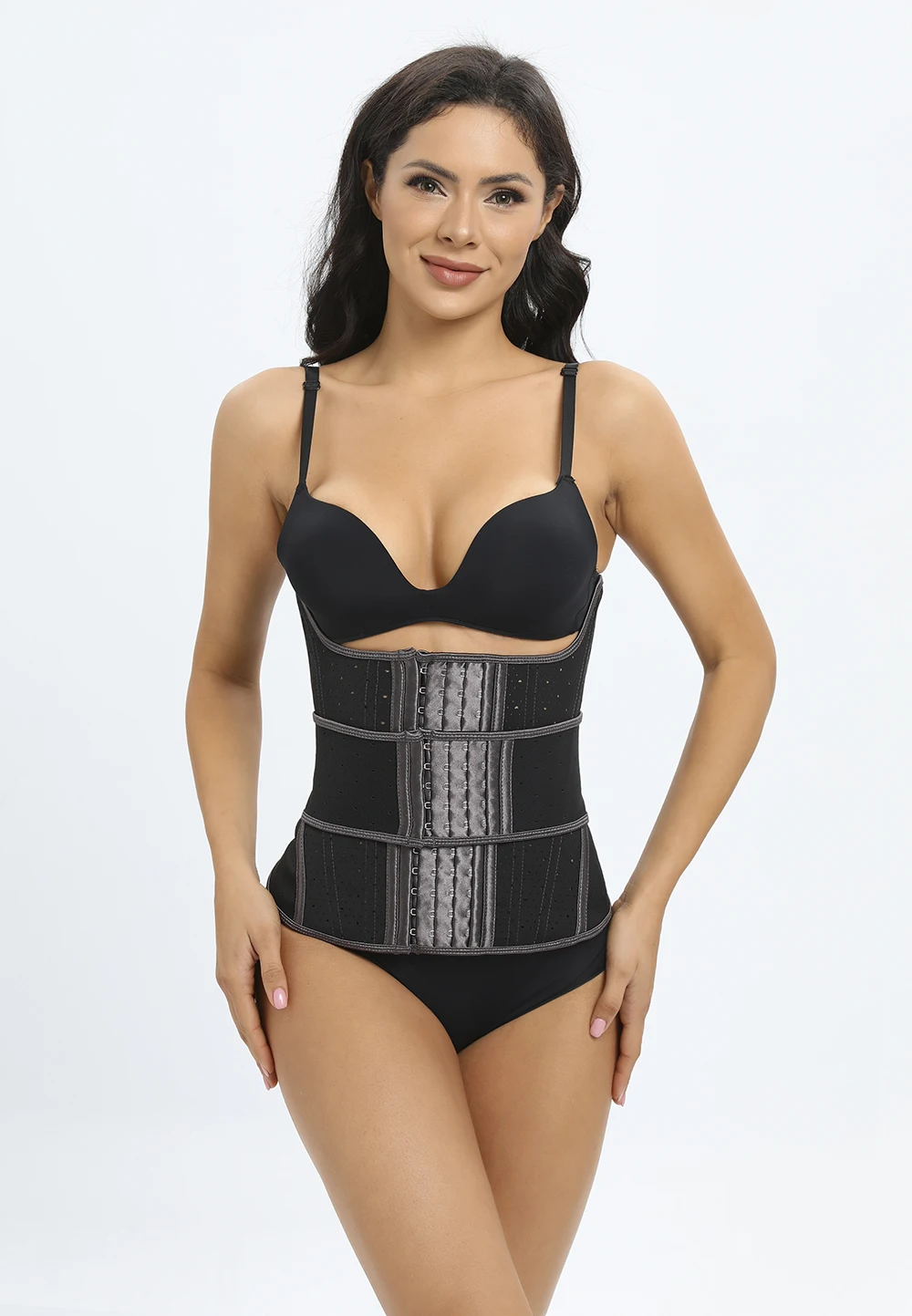 Custom logo High Quality Body Shaper Weight Loss Slimming Shapewear Latex 25 Steel Bone Waist Trainer Corset Cincher