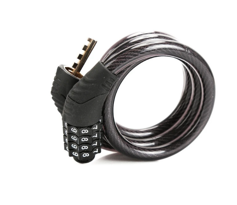 Anti theft road bike lock electric scooter motorcycle 4 password chain security password lock bicycle accessories