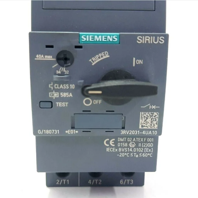 Siemens  3RV2031-4UA10 Circuit Breaker For Motor Protection 3RV1031-4FA10 Stock