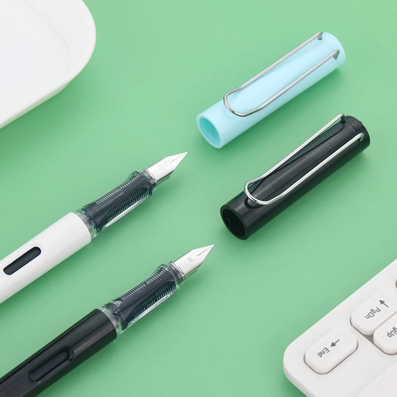 Latest Fresh And Fashionable Black White Blue Multi Function Metal Nib Classic Pens Hot Selling High Quality Fountain Pen