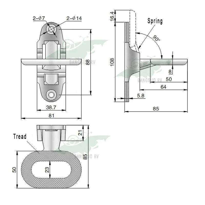 RV  motorhomes accessories for caravan adjustable hasp adjustable toggle accessories for caravan