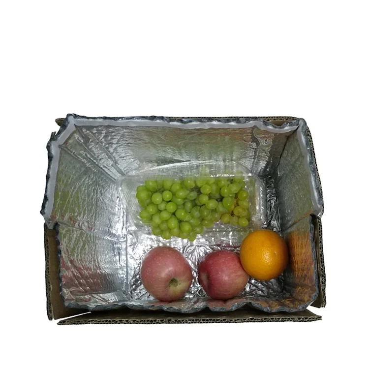 Insulated Foil Shipping Box Combines 3D Box Liner