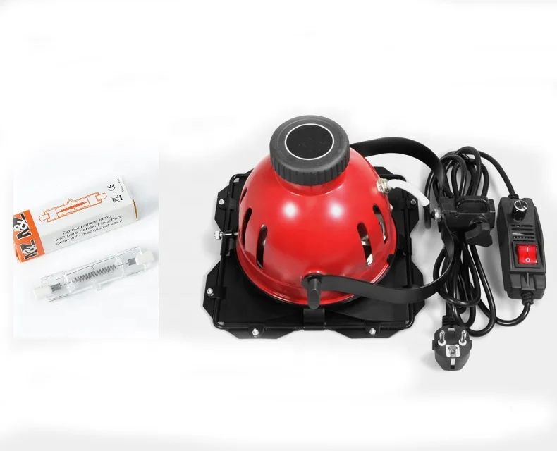 2400W Dimmable Tungsten Halogen Photo Video Hot Light Continuous Red Head Light Kit for Photography and Video