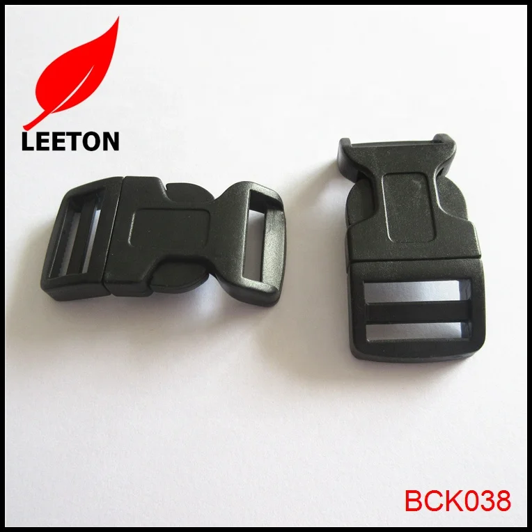 Factory supply cheap 0.75 inch 20mm Arched shaped plastic side release bag buckle
