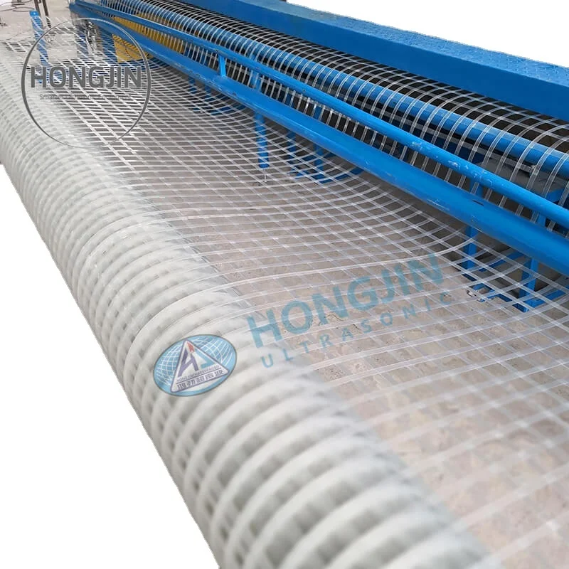 PET/PP/STEEL+PLASTIC Geogrid Production line Ultrasonic Welding Machine