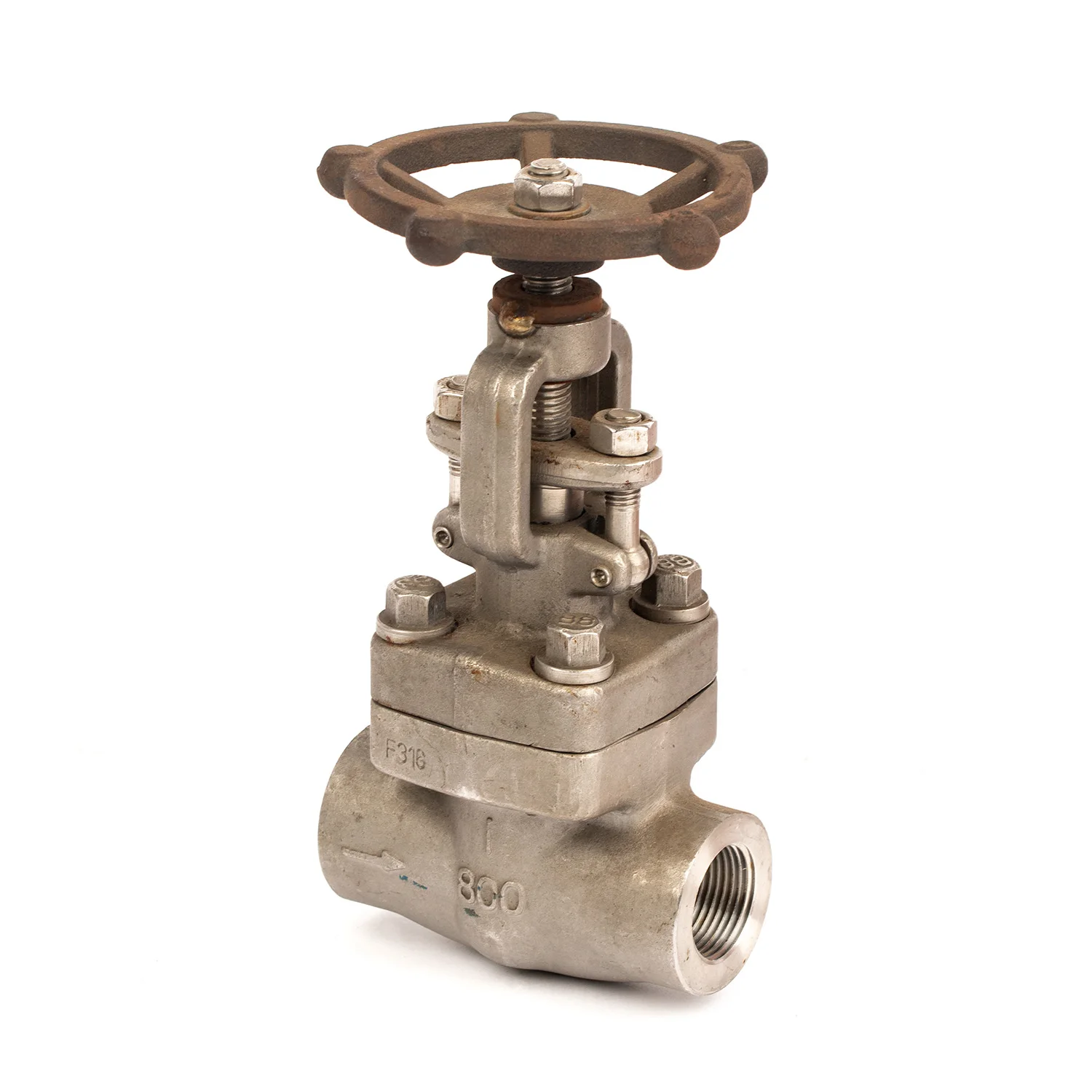 Forged Steel Globe Valve A105 BB OSY Screw End NPT