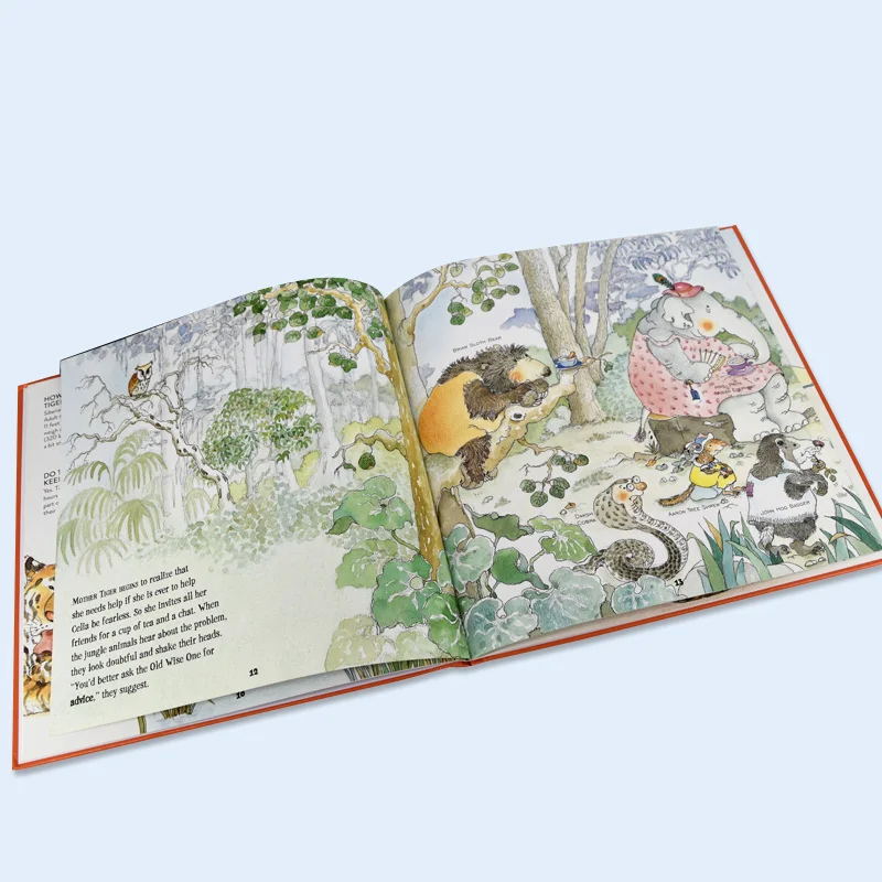 OEM baby tiger Hardcover picture book recognize animals books