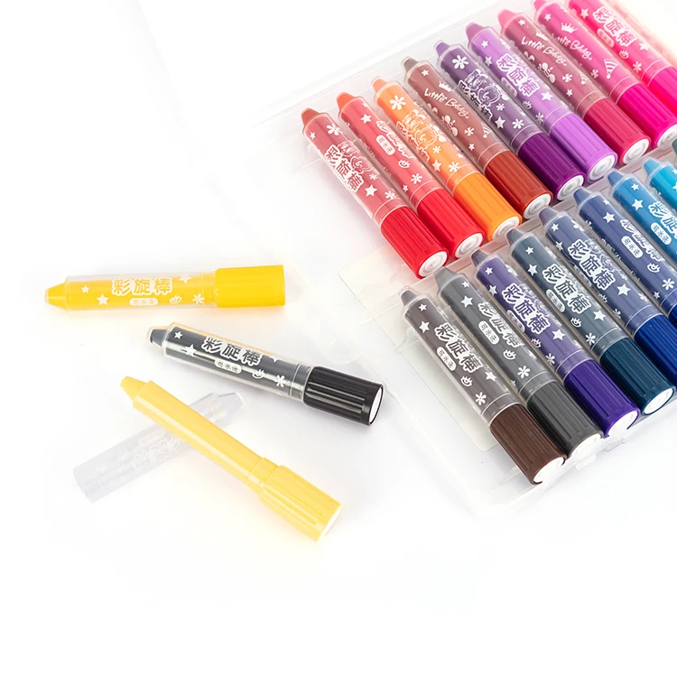 24 36 colors soft pastel set fancy crayons in bulk non toxic