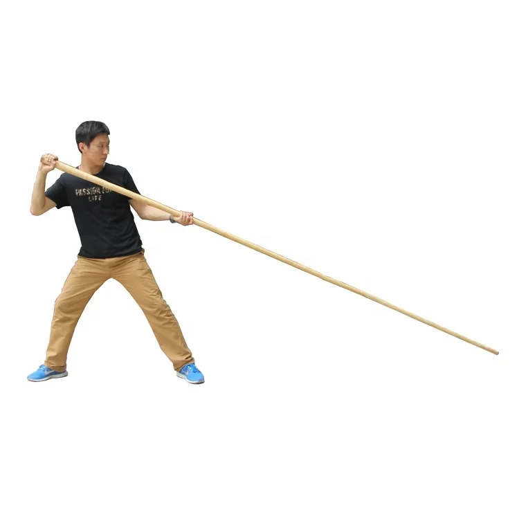 Wing Chun Long Poles Luk Dim Boon Kwan Wushu Dragon Poles-Waxwood