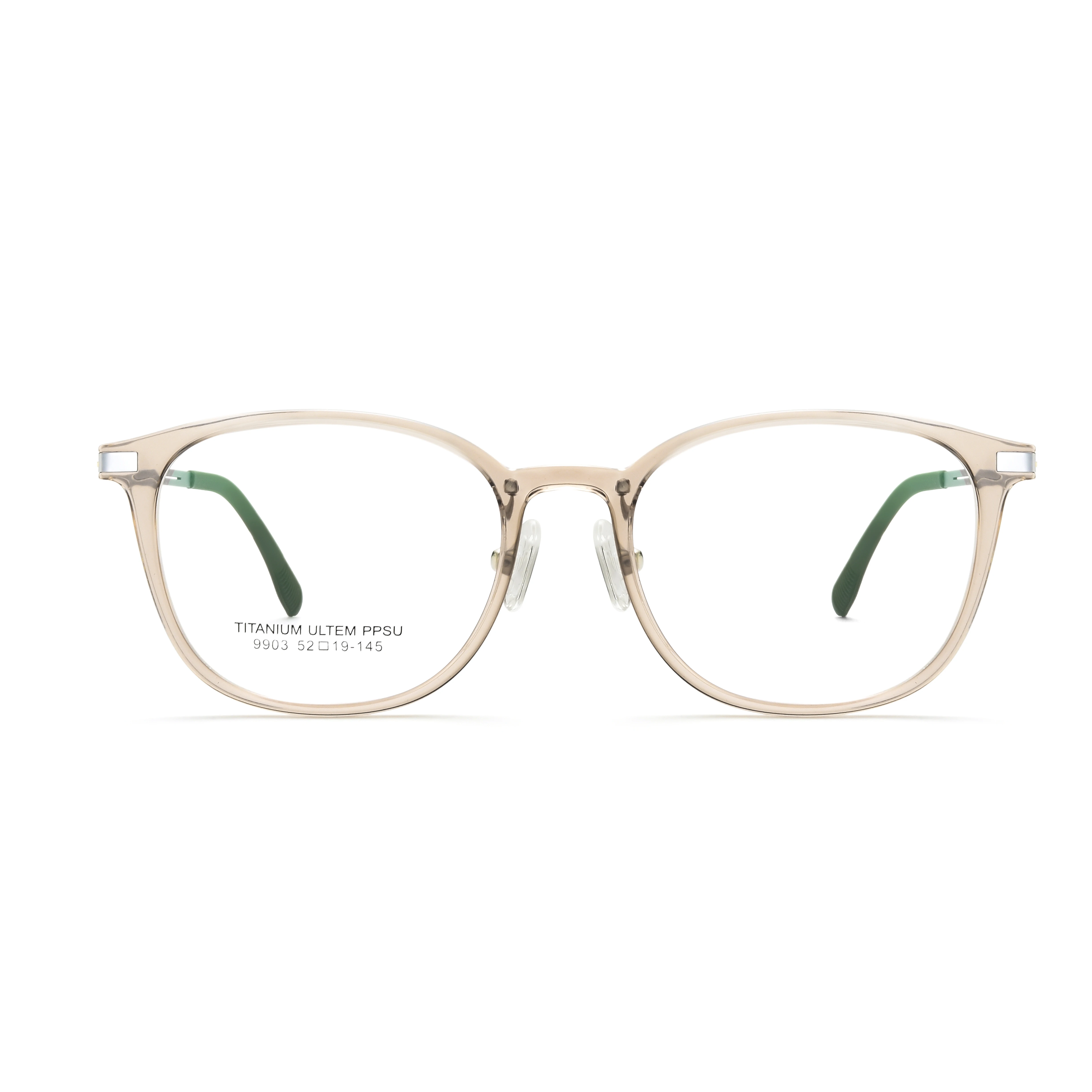 Latest Model Texture Upgrade Pure Titanium Glasses Transparent Color Frames for Eye Glasses Male