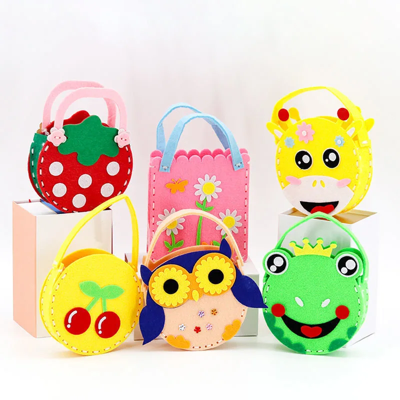 Best gift handmade needle thread home kids sewing kit outdoor travel hotel for kids mini diy felt sewing kits set